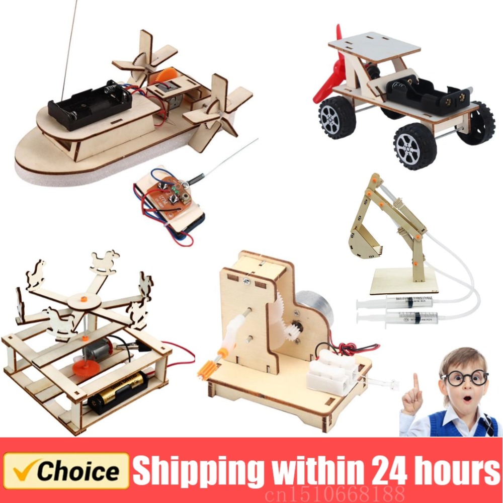 Science Toys Diy - DIY Wooden Boat Model Science Toys