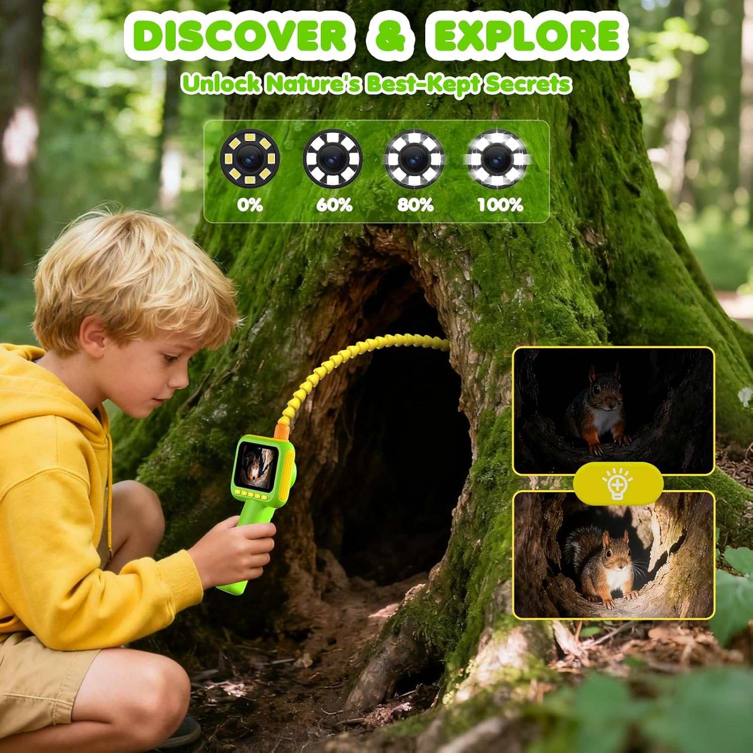 Science Toys - Endoscópio para Crianças, Câmera Boroscópica com
