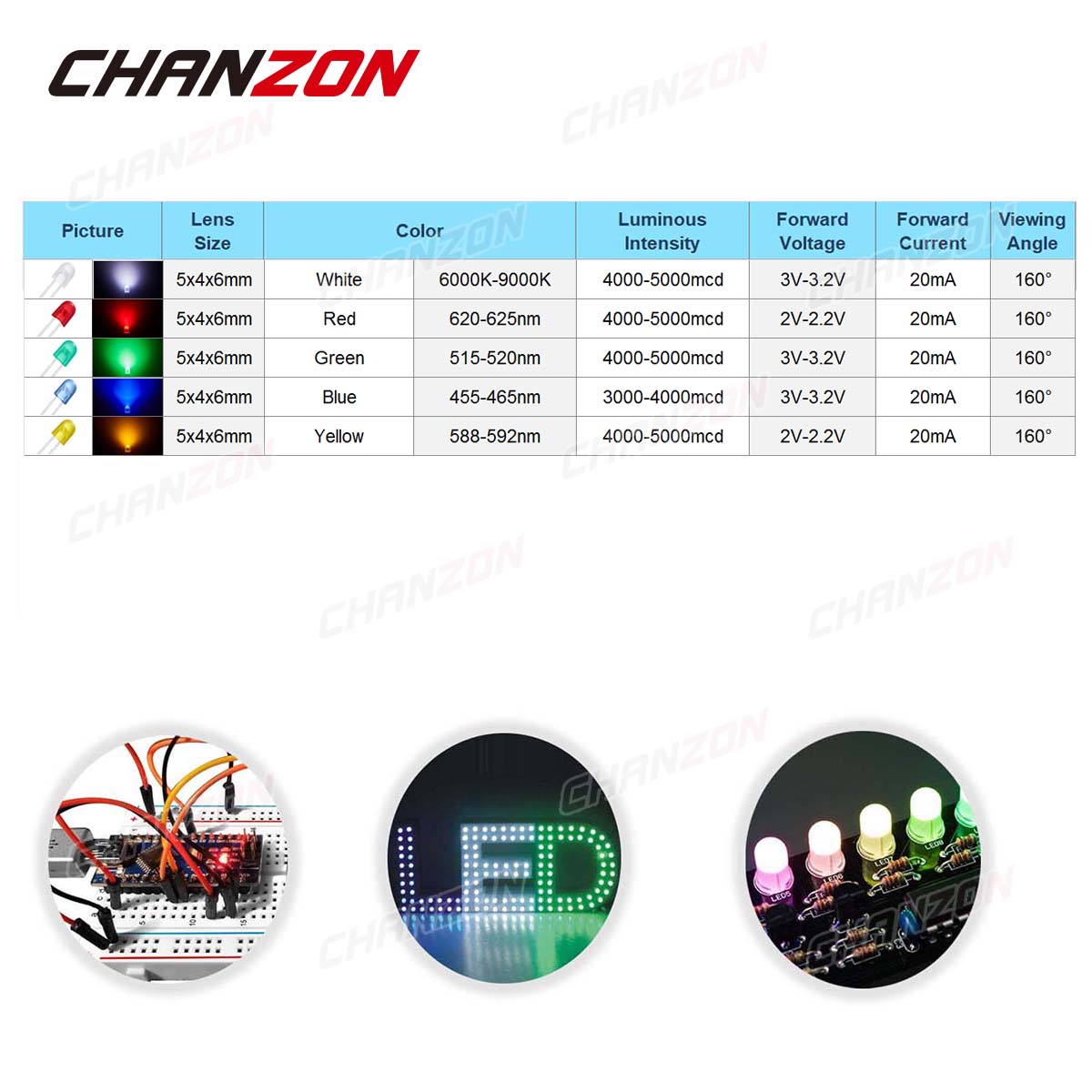 100 peças 5mm diodo led oval 5 - Science And Hobby avaliação e preço